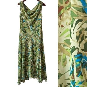 ROBBIE BEE VTG Maxi Dress Y2K 90s Fairy Forest Ethereal Romantic Feminine Sz 10